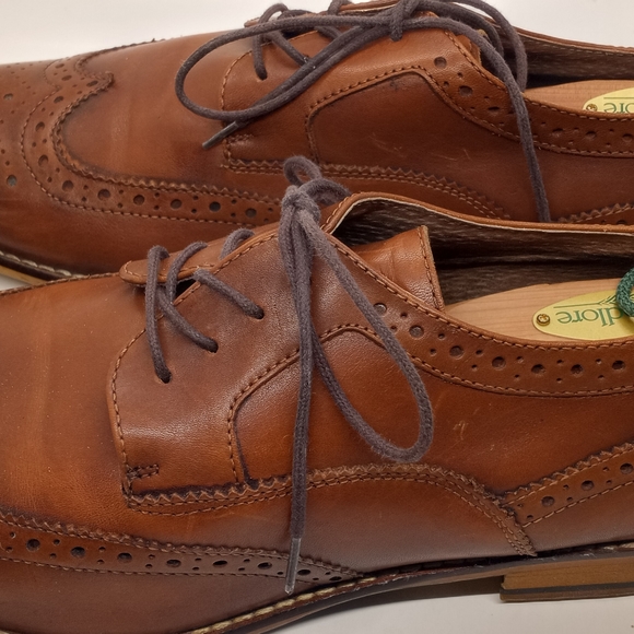 Men's Aston Grey Size 10 1/2 Laced Front Case Shoes w/adjusted Woodlawn Stretche - Picture 8 of 12